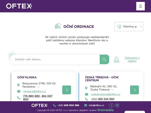 oftex.cz/ocni-centrum-humpolec