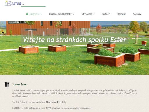 domovské stránky spolku ester - napomáháme lidem žít plnohodnotný, důstojný, zodpovědný a nezávislý život. seznamte se s naší činností!