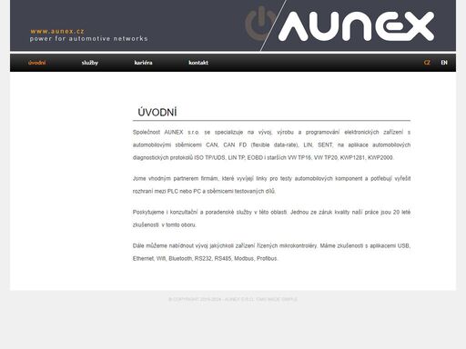 www.aunex.cz
