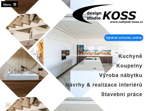 design studio koss - nábytek, kuchyně, skříne a kompletní interiéry na míru.