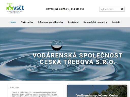 váš partner v dodávce, správě a údržbě pitné a odpadové vody v české třebová a okolí.