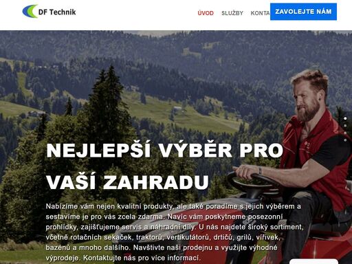 specialista na zahradní techniku a zahradní bazény, servis pro vaše stroje