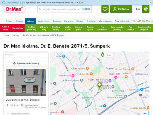 dr. max lékárna, dr. e. beneše 2871/5, šumperk | dr. max lékárna