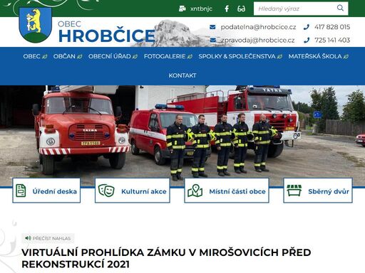 oficiální stránky obce hrobčice