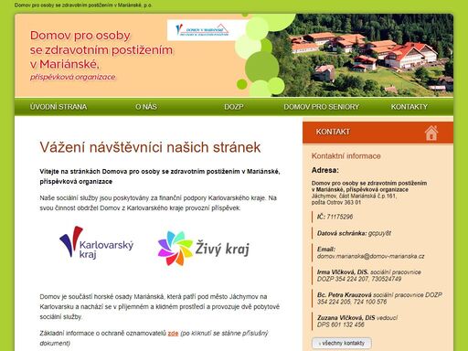 www.domov-marianska.cz