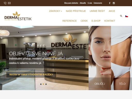 dermaestetik vám poskytne komplexní služby v oboru laserové a estetické dermatologie. vyberte si z široké škály nabízených služeb od profesionálního centra.