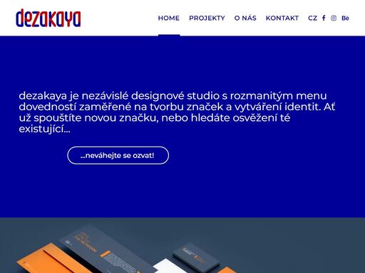 dezakaya je nezávislé designové studio s rozmanitým menu dovedností zaměřené na tvorbu značek, a vytváření identit a designu.