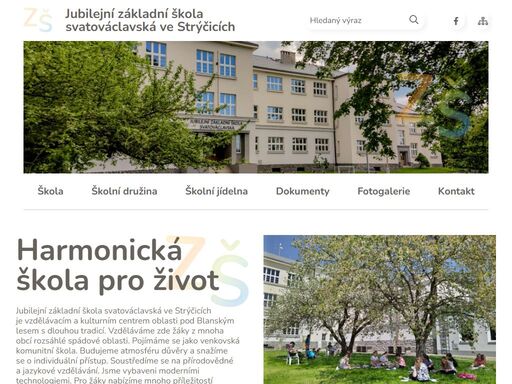 oficiální stránky jubilejní základní školy svatováclavské ve strýčicích