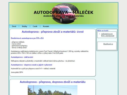 www.autodoprava-malecek.cz