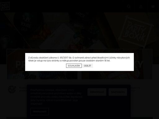 vítejte v našem obchodě. party boxík je koncept vytvořený týmem stojícím za pražským barem confidential. jelikož víme, jak časově náročné můžou být party přípravy, vytvořili jsme tento eshop, kde stačí pouze pár kliknutí a my už se postaráme o zbytek - na vás už bude jak s boxíkem naložíte a s kým si užijete oslavu …