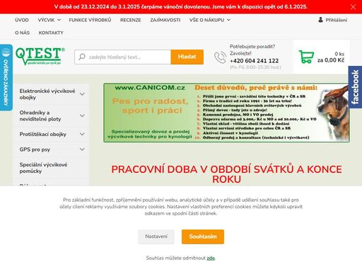 specializovaný dovoz a prodej profesionální elektronické výcvikové techniky a vybavení pro výcvik a chov psů. elektronické výcvikové obojky, protištěkací obojky, elektronické ohradníky, gps pro psy a další široký sortiment.