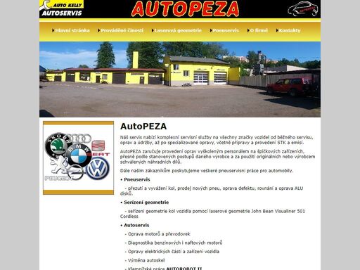 oficiální stránka firmy autopeza