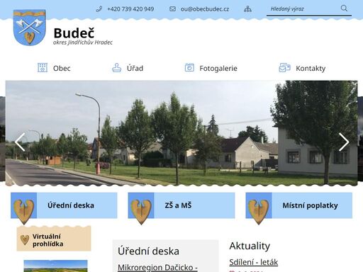 oficiální stránky obce budeč