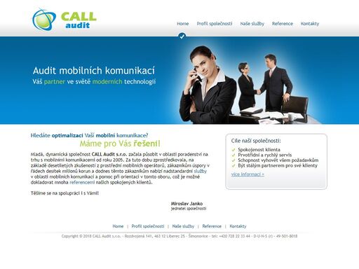call audit s.r.o. - audit mobilních komunikací, optimalizace a poradenství