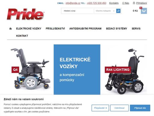 nabízíme prodej a servis elektrických vozíků od americké společnosti pride mobility products corp.