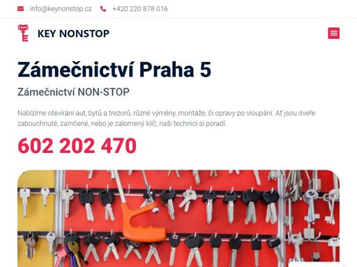 non-stop zámečnictví praha 5, otevírání dveří, aut, trezorů. zámečnická pohotovost. neváhejte volat kdykoliv, jsme tu stále pro vás.