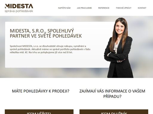naší činností je mimosoudní řešení a správa pohledávek věřitelů. nabízíme velmi vysokou úspěšnost při vymáhání pohledávek. velmi striktně při správě pohledávek dodržujeme zákon. kontektujte nás.