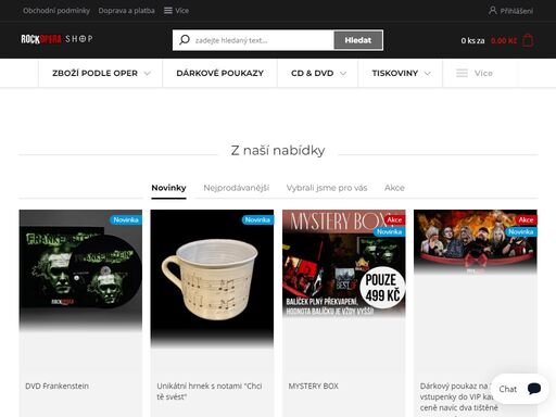 internetový obchod rockopery praha