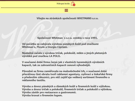 hledáte košile nebo trička pro vaši firmu? dodáváme košile s výšivkou, kravaty, pracovní trička a polokošile s výšivkou nebo potiskem. výroba zástěr.