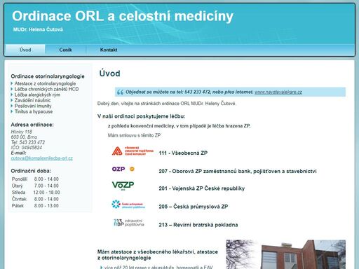 otorinolaryngologie, léčba chronických zánětů hcd, léčba alergických rým, zavádění náušnic, posilování imunity, tinitus a hypacuse

