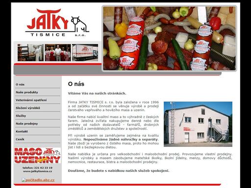 jatky tismice, s.r.o., zdravăˇ uzenina, uzeniny bezlepkovăˇ dieta