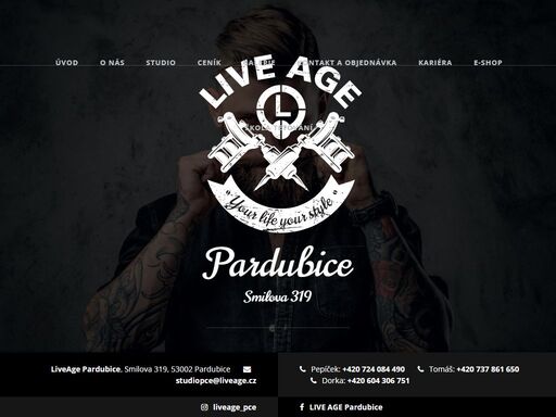 nabízíme velmi kvalitní tetování v pardubicích. naši zkušení tatéři si poradí s jakýmkoliv vzorem. přijďte se přesvědčit. liveage tattoo pardubice