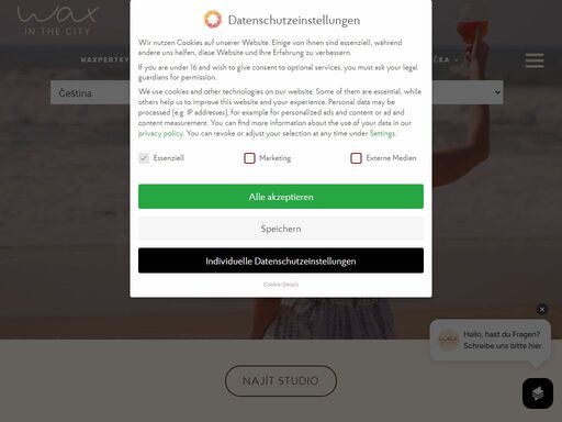 wax in the city - ekologické odstraňování chloupků s důrazem na udržitelnost, hygienu a veganský vosk pro zodpovědný zážitek.