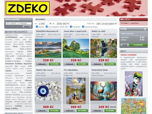 více než 3500 motivů skladem, nízké ceny. puzzle zdarma ke každé objednávce s 1000 a více dílky. doprava již od 59 kč.