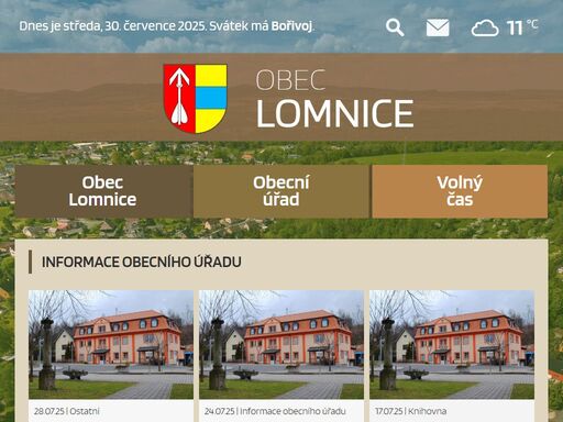 oficiální webové stránky obce lomnice (karlovarský kraj)