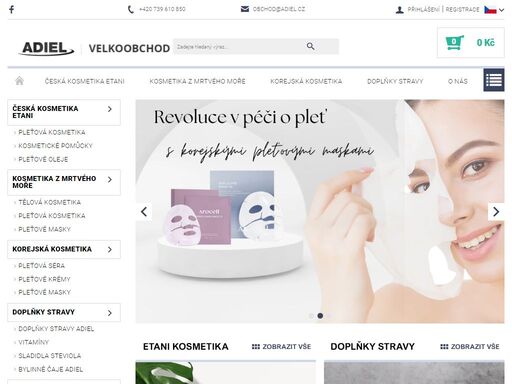 vítá vás velkoobchod adiel. jsme specializovaný velkoobchod zaměřený na podporu zdraví, plodnosti a ženské krásy. 
pro kosmetické salóny 
jste kosmetička? vlastníte kosmetický salón nebo studio zaměřené na péči o ženy? hledáte kosmetiku, která opravdu funguje na vrásky a zároveň je šetrná k pleti? seznamte se s…