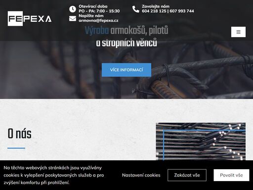 výroba armokošů, pilotů a stropních věnců, prodáváme vázací drát, svařované kari sítě...