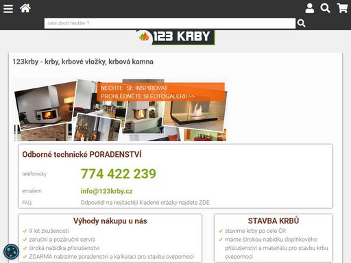 123krby jsou krby, kamna, krbové vložky, krby s výměníkem