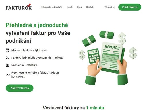 vyzkoušejte fakturok – jednoduchý a přehledný fakturační software pro podnikatele. vytvořte fakturu do minuty a máte 30 dní zdarma na vyzkoušení!