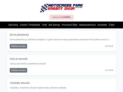 motocross & quad park amk krásný dvůr