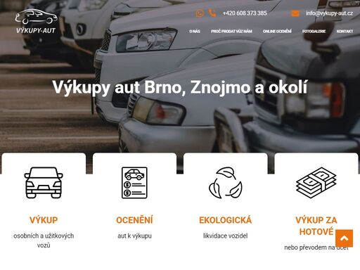 specializujeme se na výkup aut v brně a ve znojmě. výkup aut za hotové i převodem na účet. zaměřujeme se na brno, znojmo a okolí. nabízíme výkup osobních aut, výkup užitkových vozů do 3,5 tuny a výkup aut firemního vozového parku.