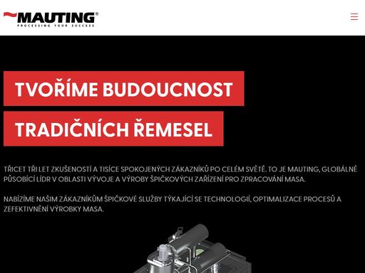 mauting dodává zchlazovací komory, udírenské komory, bourárny, dozrávací komory