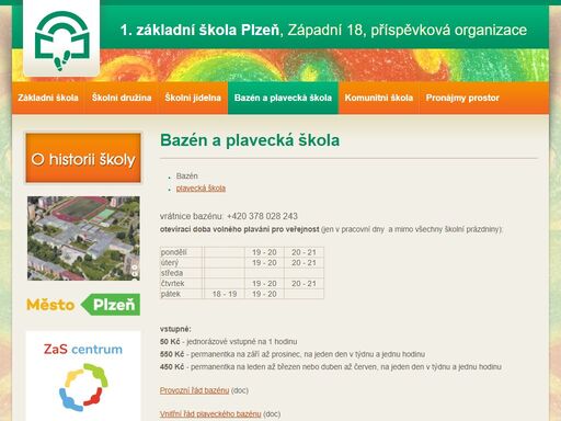 bazén a plavecká škola » vrátnice bazénu: +420 378 028 243 otevírací doba volného plavání pro veřejnost (jen v pracovní dny  a…