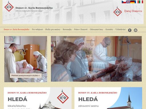posláním domova je péče o věkem pokročilé a nemocné lidi