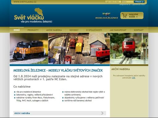 modelová železnice - eshop, prodej modelů lokomotiv a vagónů