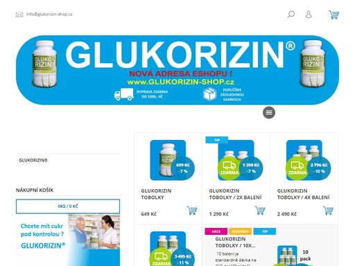 glukorizin® - krevní cukr, cukrovka pod kontrolou. 1.9.2024 - nová adresa našeho eshopu: www.glukorizin-shop.cz
 
při našich cestách po asii jsme se dostali k přípravku, správně řečeno k doplňku stravy, který svým složením přispívá k udržení normální hladiny cukru v krvi, obsahuje mimo jiné gymnemu sylvestre, která…
