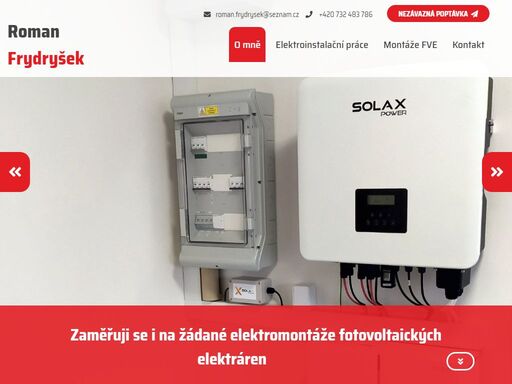 provádím kompletní elektromontáže při rekonstrukcích i novostavbách rodinných domů, bytů a montáže fotovoltaických elektráren. nejčastěji ve městech šternberk, olomouc a okolí.
