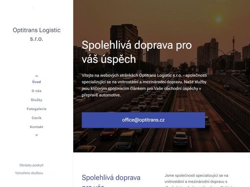 spolehlivá doprava pro váš úspěch