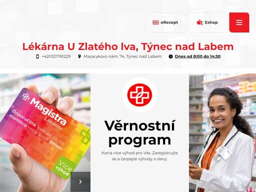 další nový web v rámci sítě magistra – síť lékaren