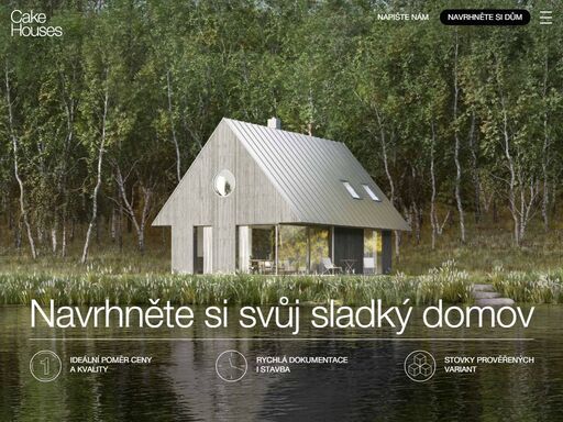 cake houses. stavíme domy, ve kterých se propojuje architektonický přístup, přednosti typového domu a moderní technologie.