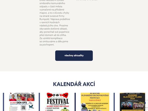 město planá nad lužnicí - oficiální webové stránky