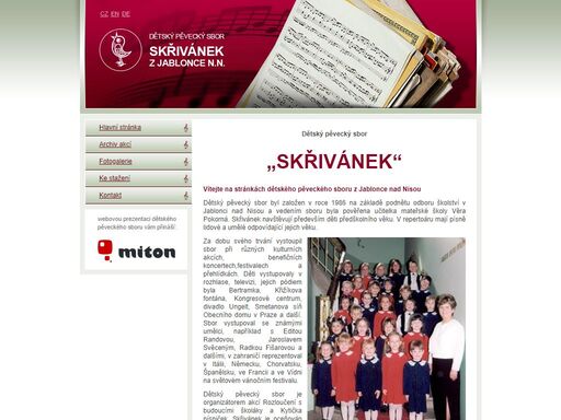 dětský pěvecký sbor - skřivánek