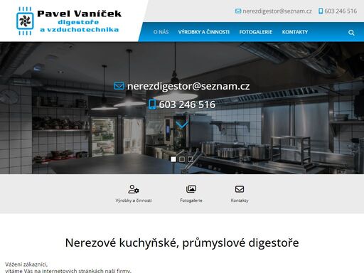 nerezová vzduchotechnika, vzduchotechnická potrubí, výroba digestoří do gastro provozů praha