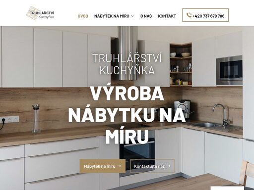 v našem zakázkovém truhlářství zajišťujeme výrobu veškerého nábytku na míru. nejčastěji se jedná o kuchyně, skříně, schodiště, postele, nábytek do předsíně a ložnice. máme zkušenosti již od roku 1989.