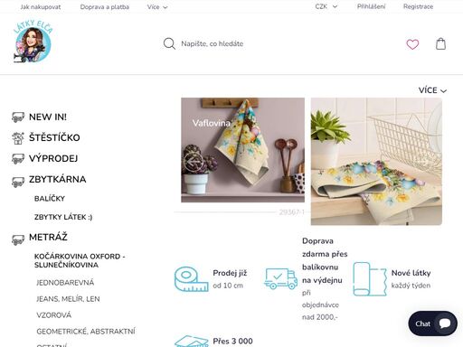 objevte naši rozmanitou nabídku látek pro šití a další galanterní potřeby. nabízíme široký výběr kvalitních materiálů od klasických bavlněných až po speciální technické látky. u nás najdete také potřeby pro šití a různé galanterní zboží. rychlé dodání, kvalitní zboží a vstřícný zákaznický servis jsou pro nás…