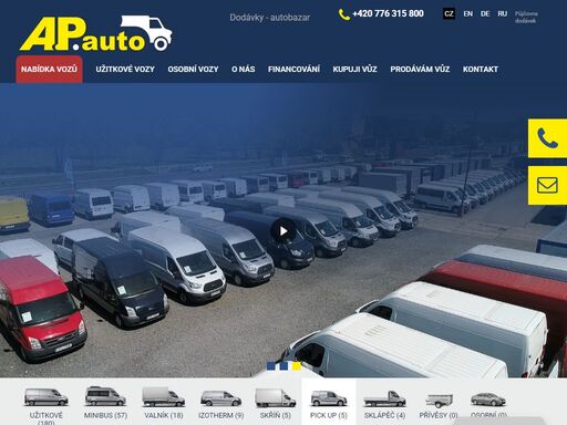 dodávky ap auto praha - specialista na prodej a pronájem nových i použitých dodávek. provozujeme největší bazar dodávek. v našem autobazaru naleznete nejširší výběr použitých použitých dodávek.